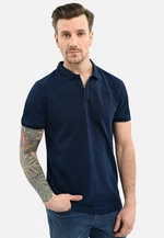 Volcano Man's Polo T-Shirt O-SALLY Navy Blue