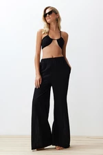 Trendyol Black Woven Linen blend Blouse Pants Set