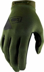 100% Ridecamp Army Green/Black S Cyklistické rukavice