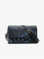 Blue-Black Women's Patterned Handbag Desigual Onyx Venecia 2.0 - Women Blue-Black Women's Patterned Handbag Desigual Onyx Venecia 2.0 - Women