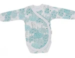 Kojenecké body, dlouhý rukáv Mamatti, zap. bokem, Forest, vel. 62 (2-3m)