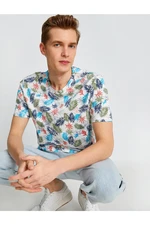 Koton Leaf Patterned T-Shirt
