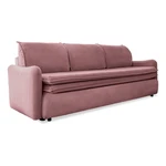 Różowa aksamitna rozkładana sofa Miuform Tender Eddie