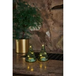 Zestaw 2 dekoracji świetlnych w kształcie choinek LED Sirius Lucy Tree Green, wys. 9 cm