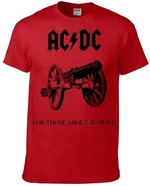 AC/DC Tričko For Those About To Rock Pánské Red M