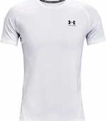 Under Armour Men's HeatGear Armour Fitted Short Sleeve White/Black M Koszulka do biegania z krótkim rękawem