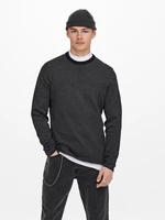 Navy blue ribbed sweater ONLY & SONS Niguel