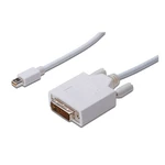 Kábel Digitus miniDisplayPort - DVI(24+1), 1m (AK-340305-010-W) biely DisplayPort adaptérový kabel, mini DP - DVI(24+1), M/M, 1.0 m, kompatibilní s DP