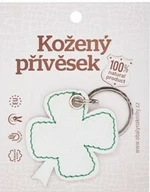 Klíčenka kožená Čtyřlístek