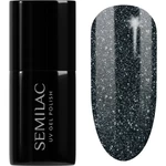 Semilac UV Hybrid Black & White gelový lak na nehty odstín 096 Starlight Night 7 ml