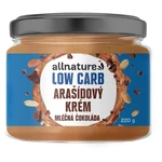 ALLNATURE Arašídový krém s mléčnou low carb čokoládou 220 g
