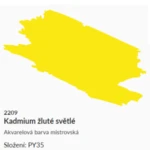 Akvarelová barva Umton 2,6ml – 2209 žluť kadmiová světlá