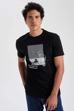 DEFACTO Regular Fit Crew Neck Printed T-Shirt