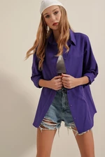Bigdart 3900 Oversize Basic Long Shirt - Purple
