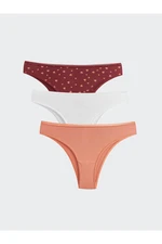 LC Waikiki Patterned Brazilian Panties 3 Pack