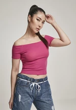 Women's T-shirt with ribbed light