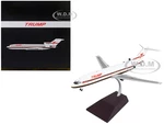 Boeing 727-200 Commercial Aircraft "Trump Shuttle" White with Red Stripes "Gemini 200" Series 1/200 Diecast Model Airplane by GeminiJets