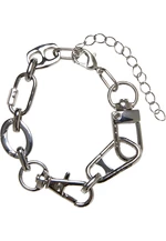 Bracelet with different clasps - silver color