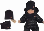 Z&Z Dvouvrstvá žebrovaná čepička + nákrčník, černá, vel. 92-98 (18-36m) Z&Z Dvouvrstvá žebrovaná čepička + nákrčník, černá, vel. 92-98 (18-36m)