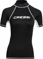 Cressi Rash Guard Lady Short Sleeve Hemd Black/White L