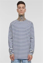 Men's T-shirt Regular Stripe LS - white/blue