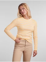 Yellow Women's Striped Basic Long Sleeve T-Shirt Pieces Hand - Women's