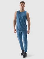 Pánske rýchloschnúce tréningové nohavice - modré