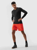 Pánské sportovní šortky z recyklovaných materiálů 4F - oranžové