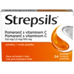 STREPSILS Pomeranč s vitaminem C 24 pastilek