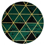 Kusový koberec Emerald 1020 green and gold kruh-160x160 (průměr) kruh