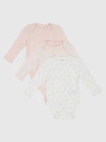 GAP Baby body with long sleeves, 3pcs - Girls