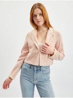 Orsay Light pink ladies tweed jacket - Ladies