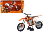 2018 KTM 450 SX-F Dirt Bike Motorcycle Orange and White 1/6 Diecast Model by New Ray