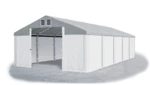 Skladový stan 5x10x2,5m střecha PVC 560g/m2 boky PVC 500g/m2 konstrukce ZIMA PLUS Bílá Šedá Bílá,Skladový stan 5x10x2,5m střecha PVC 560g/m2 boky PVC 