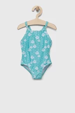 Jednodielne plavky pre bábätká zippy tyrkysová farba