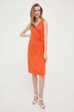 Šaty Artigli oranžová barva, mini
