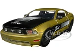 2010 Ford Mustang GT Gold Metallic with Black Graphics and Hood "Toms Racing" "Bigtime Muscle" Series 1/24 Diecast Model Car by Jada