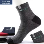 5 Pair Bamboo Fiber Spring Summer Men Socks Breathable Cotton Sports Sock Breathable Deodorant Business Socks Plus Size 38-47