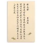 Batik Half-Ripe Xuan Paper Chinese Calligraphy Small Running Regular Script Papel Arroz Qi Baishi Art Painting Animal Letterhead