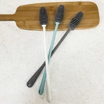 Long Handle Suspensible Cleaning Brush Silicone Cleaning Tool Milk Bottle Brush Cup Scrubber Glass Cleaner