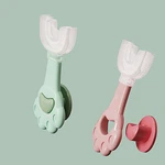 Cute ​2-12 Old U-shape Toothbrush Kids Silicone Toothbrush Cleansing Massage Toothbrush U Type Modeling Toothbrush Oral