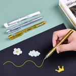 DIY Metal Waterproof Permanent Paint Marker Pens White Gold Silver 1.0mm Resin Mold Pen Art Painting Supplies