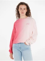 Růžová dámská mikina Tommy Jeans - Dámské