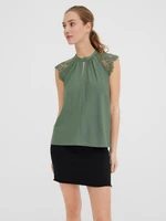 Green women's blouse VERO MODA Milla