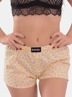 Emes light yellow shorts with polka dots