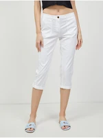 White three-quarter length trousers CAMAIEU - Ladies