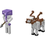 Mattel Minecraft 8 cm figurka dvojbalení Skeleton and Trap Horse