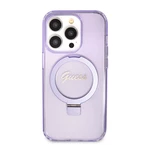 Zadní kryt Guess IML Ring Stand Glitter MagSafe pro Apple iPhone 15 Pro, purple