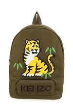 Dětský batoh Kenzo Kids zelená barva, velký, s potiskem