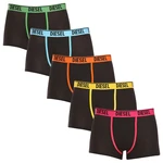 5PACK Men's Diesel Boxer Shorts Black